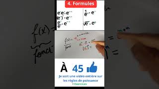 Les formules de la fonction exponentielle maths mathematiques maths formule [upl. by Andryc67]