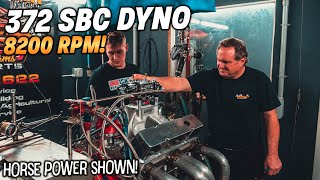 THE STRONGEST SBC WEVE EVER BUILT 372 Screams at 8200RPM DYNO Numbers Shown [upl. by Stasny]