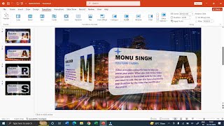 Create presentation use rotate transition  how to make ppt in powerpoint [upl. by Esahc]