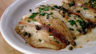 Fish Piccata Recipe  by Laura Vitale  Laura in the Kitchen Episode 133 [upl. by Cunningham]