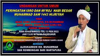 ISRA MIRAJ NABI MUHAMMAD SAW  MESJID MIFTAHUSSALAM SUNGAI GAMPA ASAHI 1322022 [upl. by Davidde]