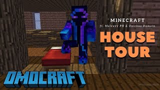 OMOCRAFT HOUSE TOUR ft Melvsyy PH AND Unickus Domain  MINECRAFT [upl. by Anital]