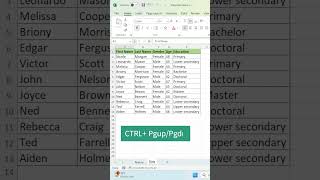 Easy Way To Move Between Sheets In Excel [upl. by Arbmahs433]