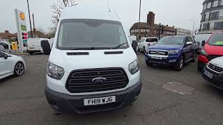 FH19WJG Ford Transit 20 350 L3H3 PV DRW Euro 6 with 129 bhp in White on 41K  FSH  Stills 4K [upl. by Eiramrefinnej528]