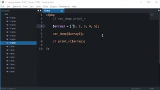 PHP Tutorial 17 vardump and printr [upl. by Aslin649]