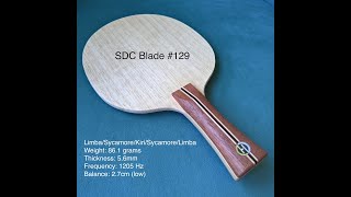 Custom Made Table Tennis Blade SDC Review  Nittaku Acoustic Clone [upl. by Lytle]