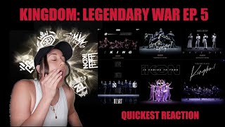 KINGDOM Legendary War Ep 5 QUICKEST REACTION BTOB SKZ ATEEZ [upl. by Rodgers]