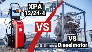 Startbooster XPA 12 24 4 vs V8 Diesel 12 °C  xTraPower [upl. by Etnwahs]