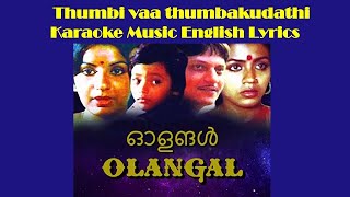 Thumbi vaa thumbakudathin Karaoke Music  with English LyricsNostalgic Malayalam Song [upl. by Nevai]