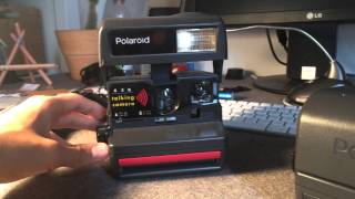 Polaroid 636 quotTalking Cameraquot factory sounds [upl. by Wellington]