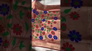 Pure Kanjivaram silk saree with paithani boarder [upl. by Akiraa]