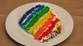 Rainbow Cake – Lynn’s Recipes [upl. by Nofpets357]