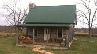 Kentucky Log Cabin and Amazing Edge Laid Rock Walls [upl. by Sadiras681]