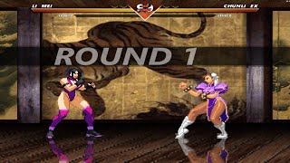 Li Mei vs Chun Li EX EPIC FIGHT MUGEN [upl. by Sanger]