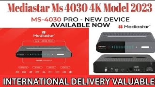 Mediastar MS4030 4K Pro Uydu Alıcı Kutu Açılış Menü İnceleme [upl. by Niveg]