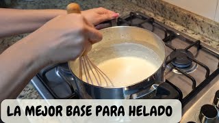 Base para Helados casera Helados cremosos y paletas de agua [upl. by Ahsenwahs611]