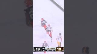 Chubb gets in Browns Lead With 57 Seconds left footballshorts nickchubb [upl. by Dnamron]