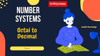 Number Systems  Octal to Decimal  in tamil 5 [upl. by Yltnerb]