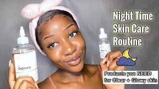 MY CURRENT 6 STEP NIGHTTIME SKINCARE ROUTINE💤  Easy and Affordable [upl. by Zarla]