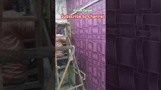 3D Wallpaper Installation wallpaper wallpaperinstallation shopping shop youtubeshorts [upl. by Leigh]