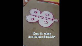 Fun way to explore static electricity scienceexperiment shortsvideo mellowworldkids [upl. by Notlil]