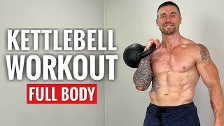 At Home Full Body Kettlebell Workout  Follow Along [upl. by Haeli216]