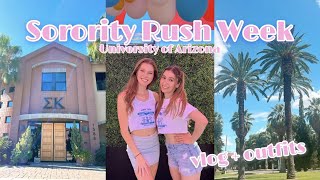 Sorority Recruitment Vlog 2022 ♡ University of Arizona [upl. by Kenaz]