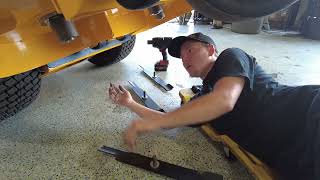 How to Change Blades on a Wright Stander Mower  Cutting Edge Lawn Equipment [upl. by Cahn]