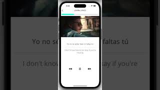 Faltas Tú Lyrics English Translation  Morat via LyricFluent app learnspanishwithmorat [upl. by Sand]