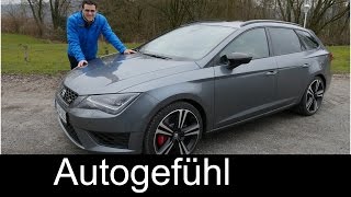 New Seat Leon ST Cupra 280 FULL REVIEW test driven 20152016  Autogefühl [upl. by Aehsel]