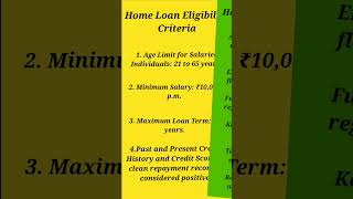 Home Loan Eligibility [upl. by Derrej]