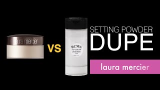 10 Laura Mercier Loose Translucent Setting Powder DUPE  RCMA NO COLOR POWDER Demo amp Review [upl. by Hiller]