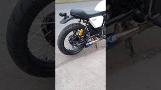 Honda cargo 125cc modificada a café racer por Custom café racer Cuenca [upl. by Ahsauqal574]