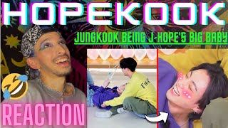 JUNGKOOK BEING JHOPES BIG BABY HOPEKOOK  REACTION [upl. by Etteuqram]