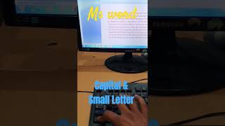 capital amp small Letter Trick in Ms word msword microsoftoffice shortsviraltips [upl. by Towny]