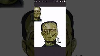 Drawing Frankenstein art drawing procreate trending shorts ￼ [upl. by Nole]