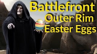 Star Wars Battlefront Easter Eggs Battlefront Outer Rim DLC Easter Eggs [upl. by Eaned827]