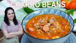 Charro Beans Recipe Authentic Frijoles Charros  Villa Cocina [upl. by Carson]