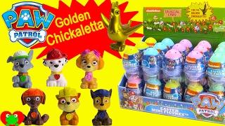 Paw Patrol Surprise Egg GOLDEN Chickaletta [upl. by Irvine]