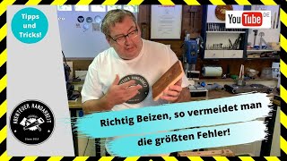 Richtig Holz Beizen so vermeidet man die größten Fehler 🛠😀 [upl. by Aihsemak890]