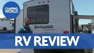 2017 Keystone Springdale Summerland 3030BH  Bunkhouse  Travel Trailer  Coffee  RV Review [upl. by Ahseiyn]