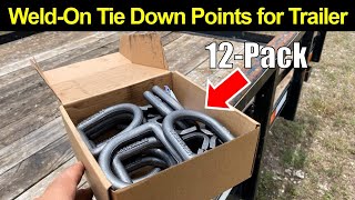 New Tie Down Hooks for my 16Foot Trailer [upl. by Atsirk]