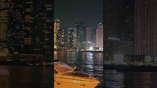 Experience the best dinner at Dhow Cruise Dubai Marina  Dubai Nightlife Paradise Travel Dubai 4K [upl. by Lamar]