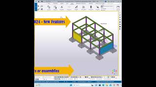 TeklaStructures2024  new features  Compare parts or assemblies beginners detailing tekla [upl. by Adnirak609]