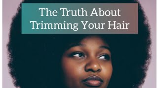 What No One Tells You About Trimming Natural Hair Hair Growth Tips [upl. by Joann590]