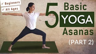 Basic YOGA ASANAS for GOOD HEALTH PART 2  for Beginners and all Age Groups  Yoga at Home [upl. by Lindsey]