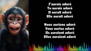 ♫ Japprends le français ♫ Conjugaison I ADORER I Conditionnel Passé [upl. by Yrrad]