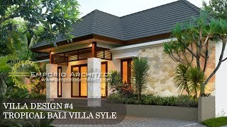 Villa Design 4 Tropical Bali Villa Style by Emporio Architect [upl. by Ailimat]