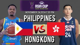 HONG KONG vs GILAS PILIPINAS  FIBA ASIA CUP 2025 QUALIFIERS  LIVE SCOREBOARD [upl. by Lissak53]