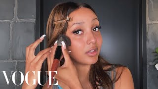 PinkPantheress’s BeyoncéInspired Thin Brows Beauty Routine  Beauty Secrets  Vogue [upl. by Adner]